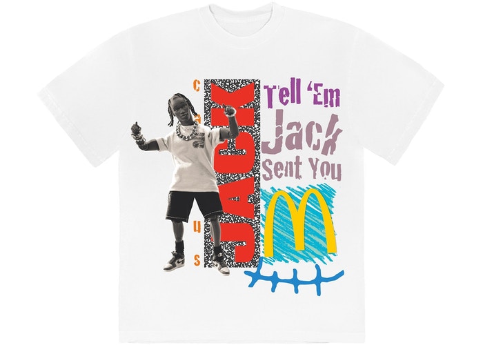 Travis Scott x McDonald's Jack Smile T-Shirt White