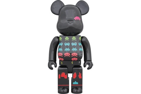 Bearbrick Space Invaders 400% Black