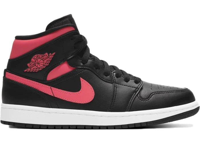 Jordan 1 Mid Black Siren Red (W)