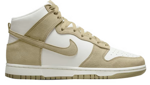 Nike Dunk High Tan Suede White