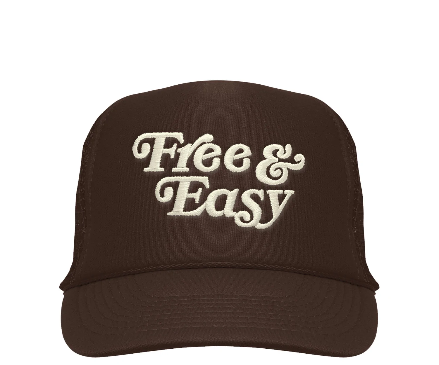 Free & Easy Embroidered Trucker Hat