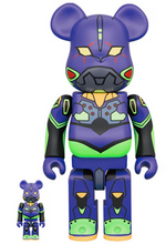 Load image into Gallery viewer, Bearbrick Evangelion Unit 1 (New Paint Version) 100% &amp; 400% Set
