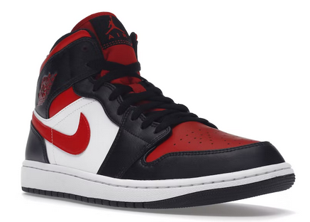 Jordan 1 Mid White Black Red (2022)