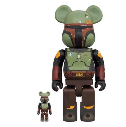 Bearbrick x Star Wars Boba Fett (Recovered Armor) 100% & 400% Set