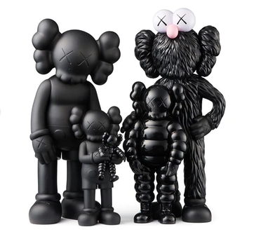 KAWS FAMILY Figures Black