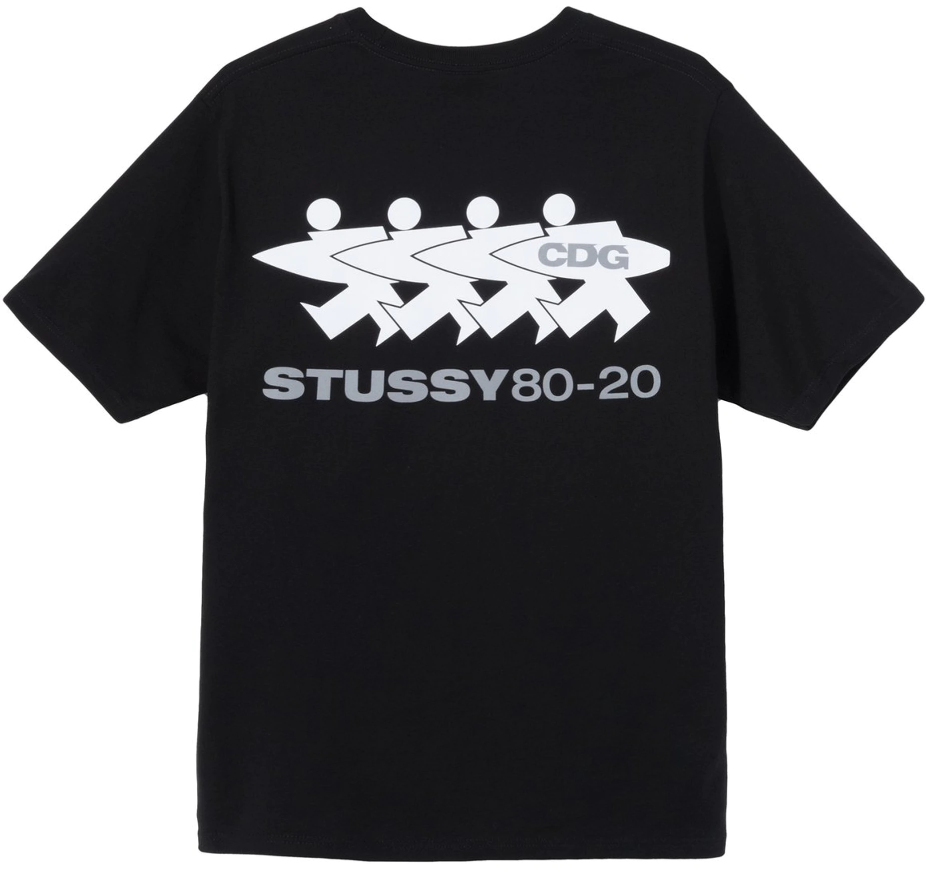 Stussy x CDG Surfman T-Shirt Black