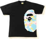 Load image into Gallery viewer, BAPE New Multi Camo Side Big Ape Head Tee Black
