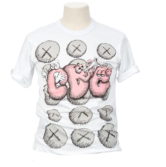 CDG Shirt x KAWS T shirt White Pink Grey shoegamemanila