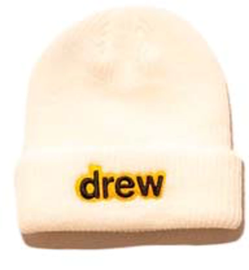 drew house secret soft rib beanie white