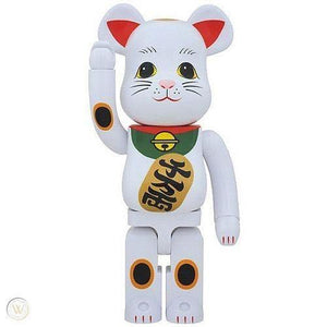 Bearbrick 1000% Be@rbrick White Manekineko first version