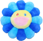 Load image into Gallery viewer, Takashi Murakami Flower Plush 30CM Blue/Turquoise/Yellow
