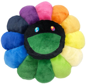 Takashi Murakami Flower Plush 30CM Rainbow/Black