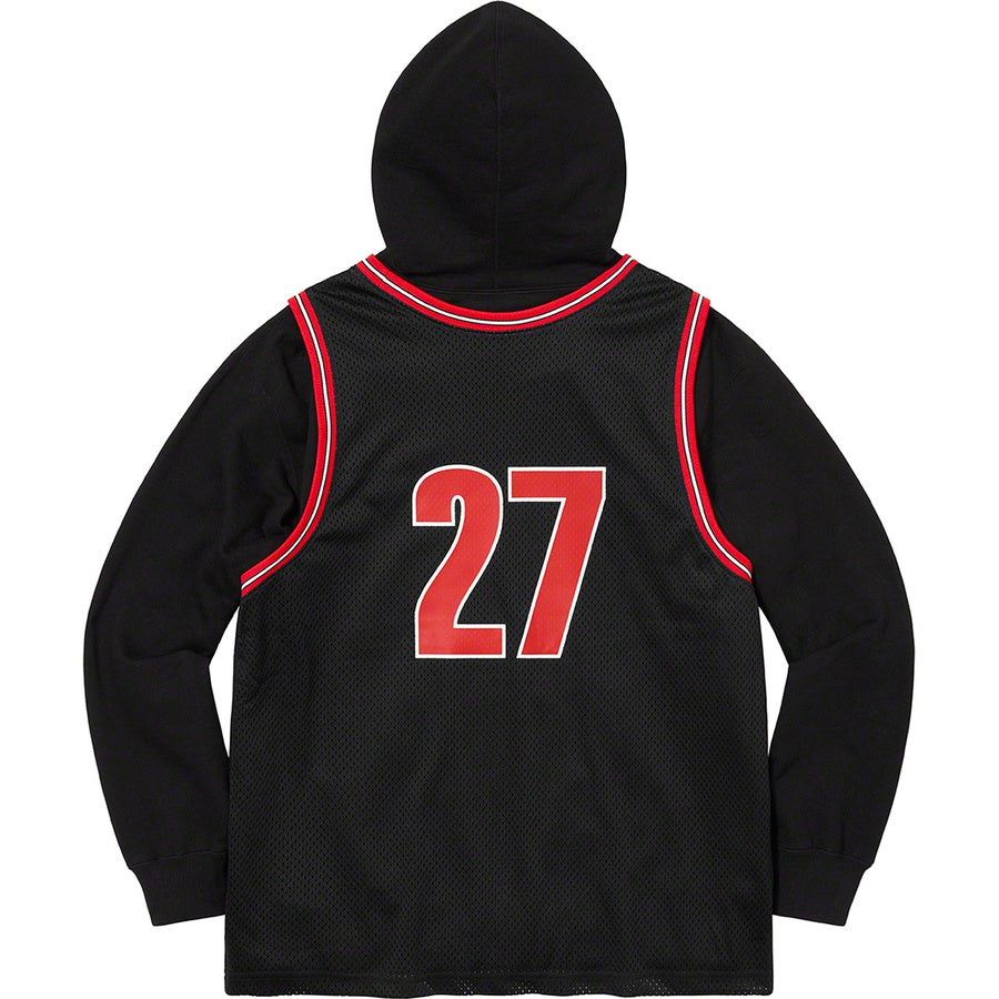 Supreme Basketball Jersey Hooded Sweatshirt Black