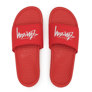 Nike Benassi Stussy Habanero Red