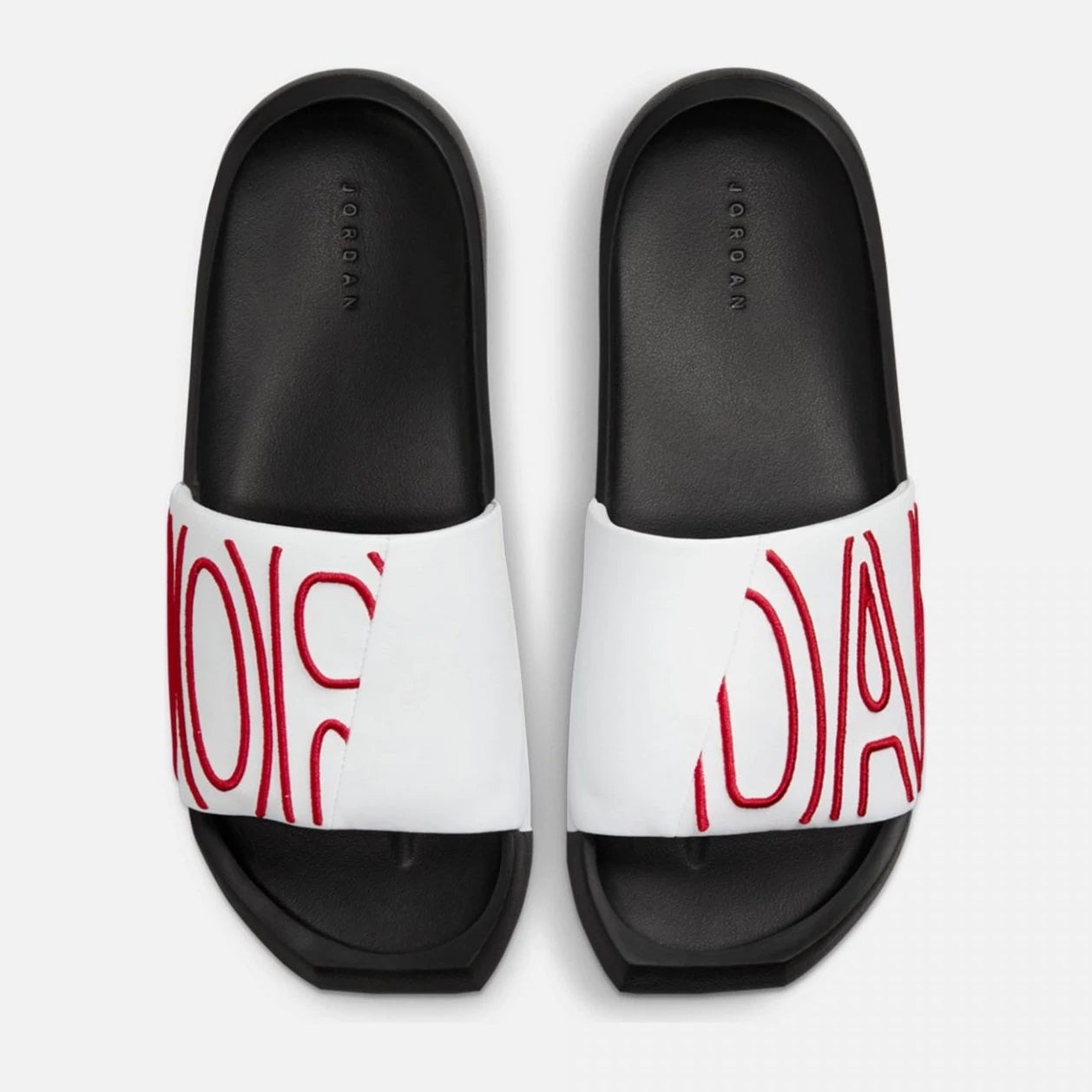 Air Jordan Nola Slides White Gym Red