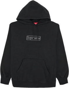 Supreme KAWS Chalk Logo Hooded Sweatshirt Black