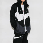 Load image into Gallery viewer, NIKE NSW SWOOSH WVN LND JKT BLACK/ANTHRACITE/WHITE
