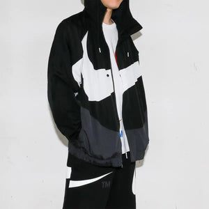 NIKE NSW SWOOSH WVN LND JKT BLACK/ANTHRACITE/WHITE