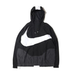 Load image into Gallery viewer, NIKE NSW SWOOSH WVN LND JKT BLACK/ANTHRACITE/WHITE
