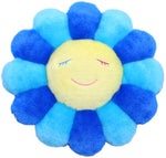 Load image into Gallery viewer, Takashi Murakami Flower Plush 30CM Blue/Turquoise/Yellow
