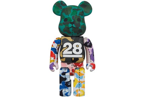 Bearbrick x BAPE 28th Anniversary Camo #4 400%