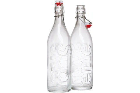 Supreme Swing Top 1.0L Bottle (Set of 2) Clear