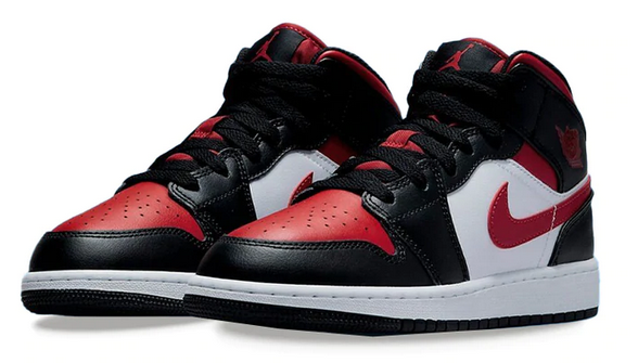 Air Jordan 1 Mid Alternate Bred Toe (GS)