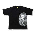 Load image into Gallery viewer, BAPE Color Camo Side Big Ape Head Relaxed Tee Black/Gray
