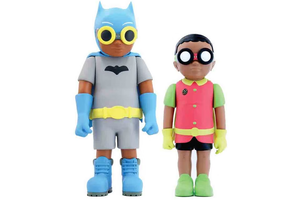 Hebru Brantley Flynamic Duo 66' - Batboy & Sparrow Set of 2 Sculptures