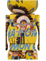 Load image into Gallery viewer, Bearbrick Andy Warhol x JEAN-MICHEL BASQUIAT #3 100% &amp; 400% Set
