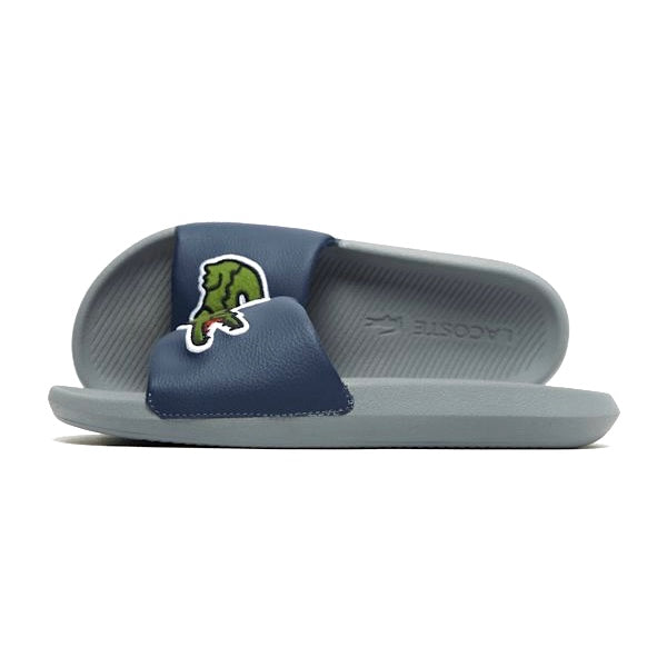 Lacoste Croco Slide Grey Navy