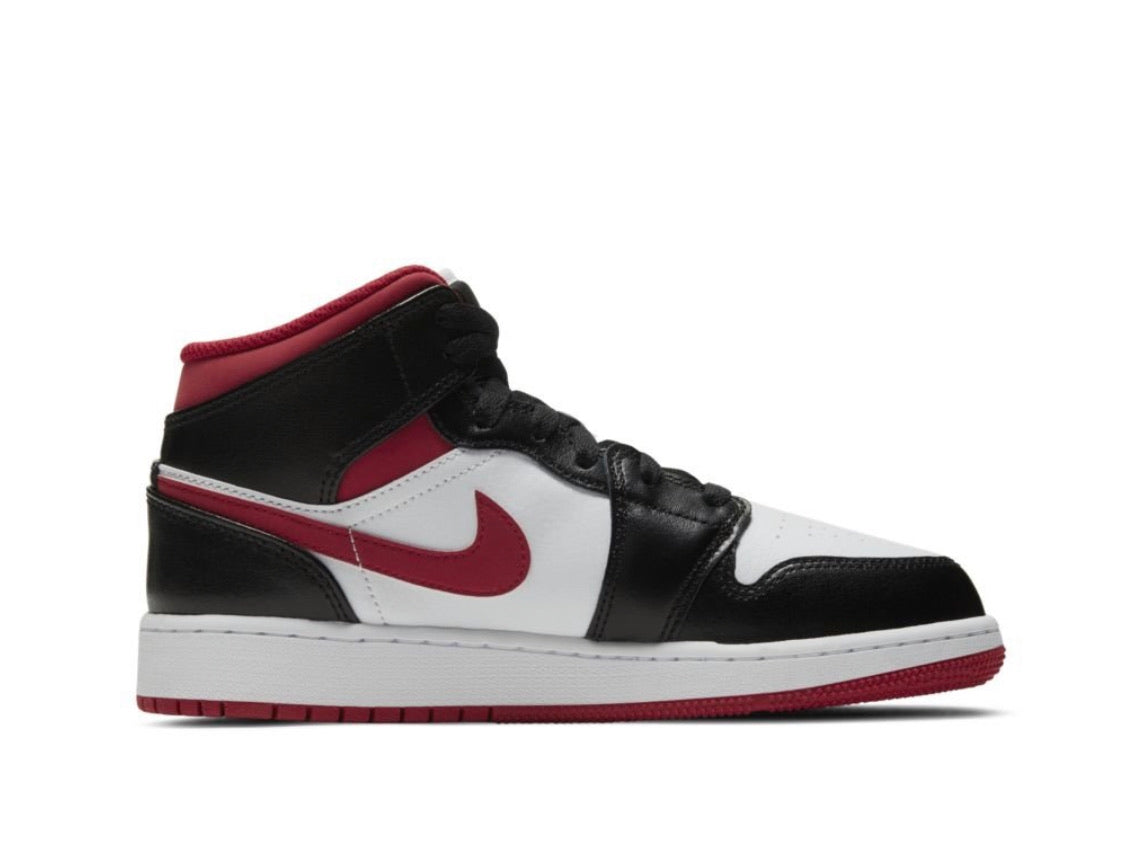 Jordan 1 Mid Gym Red Black White (GS)