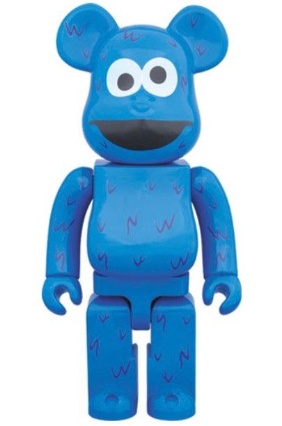 Bearbrick Cookie Monster 400% Blue