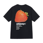 Load image into Gallery viewer, Stussy Strawberry Tee Black
