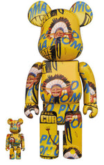 Load image into Gallery viewer, Bearbrick Andy Warhol x JEAN-MICHEL BASQUIAT #3 100% &amp; 400% Set
