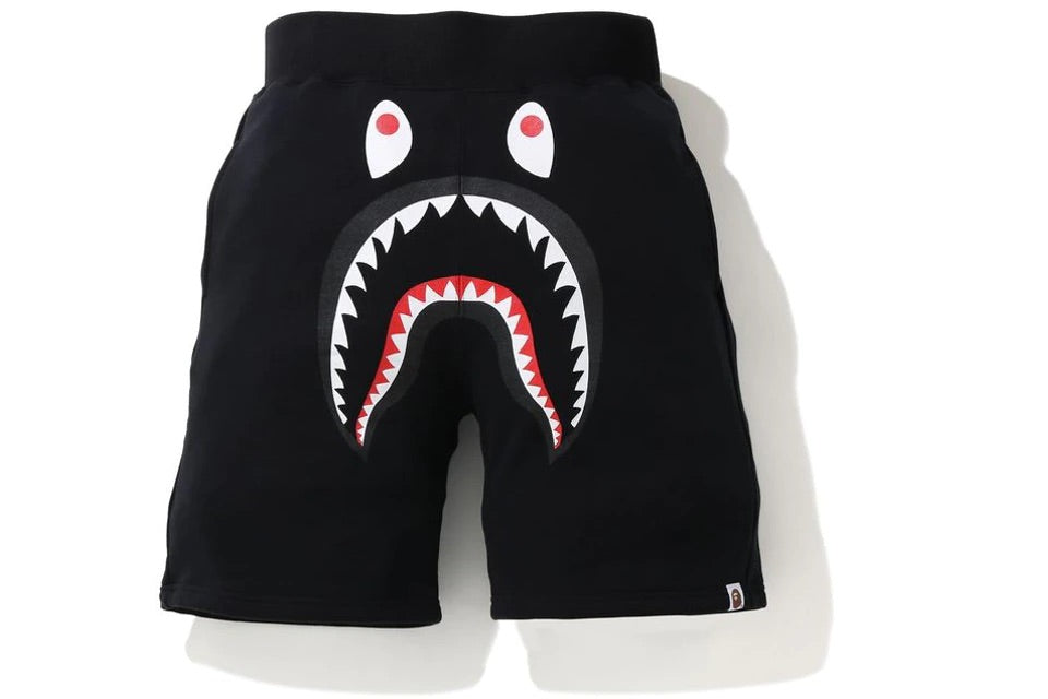 BAPE Shark Sweat Shorts Black