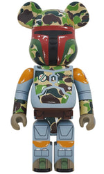 Load image into Gallery viewer, Bearbrick BAPE x STAR WARS BOBA FETT 1000%
