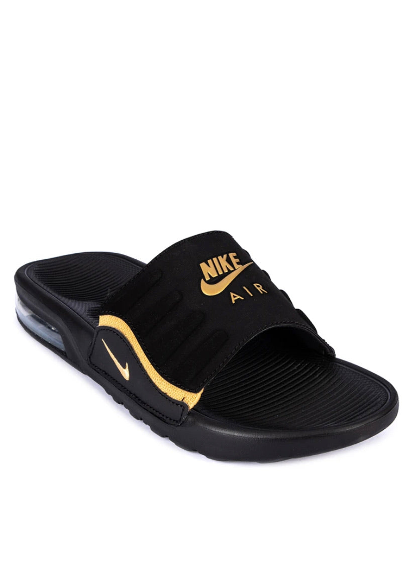 NIKE AIR MAX CAMDEN SLIDE BLACK GOLD (WOMEN'S)