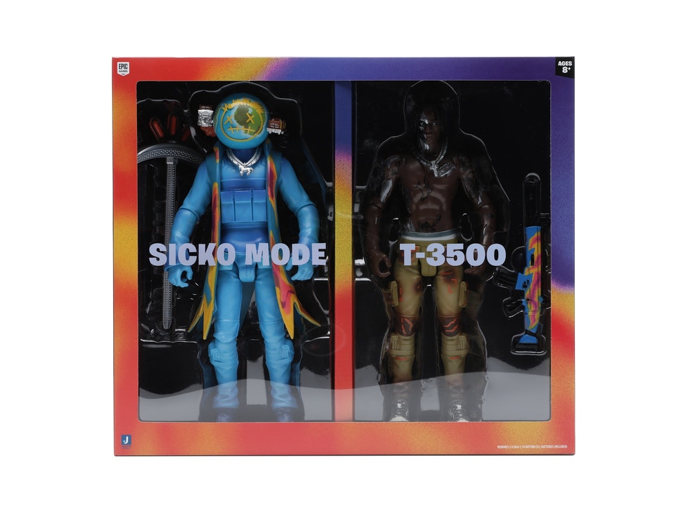 Travis Scott Cactus Jack Fortnite 12" Action Figure Duo Set