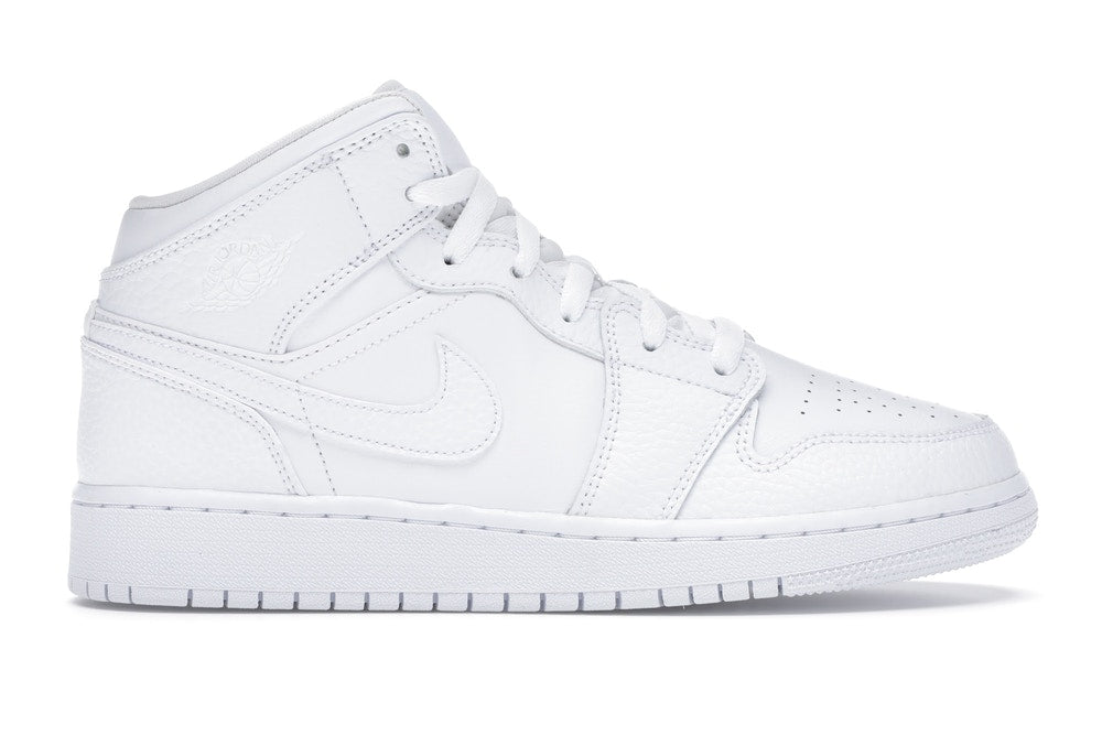 Jordan 1 Mid Triple White (GS)