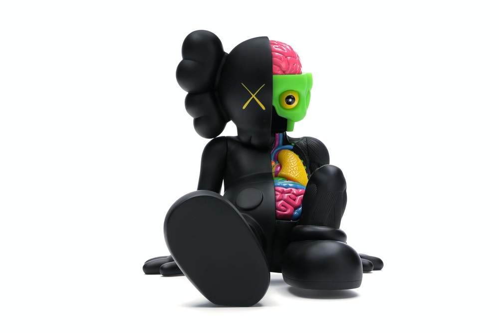 KAWS Resting Place Vinyl Figure Black (Mint)