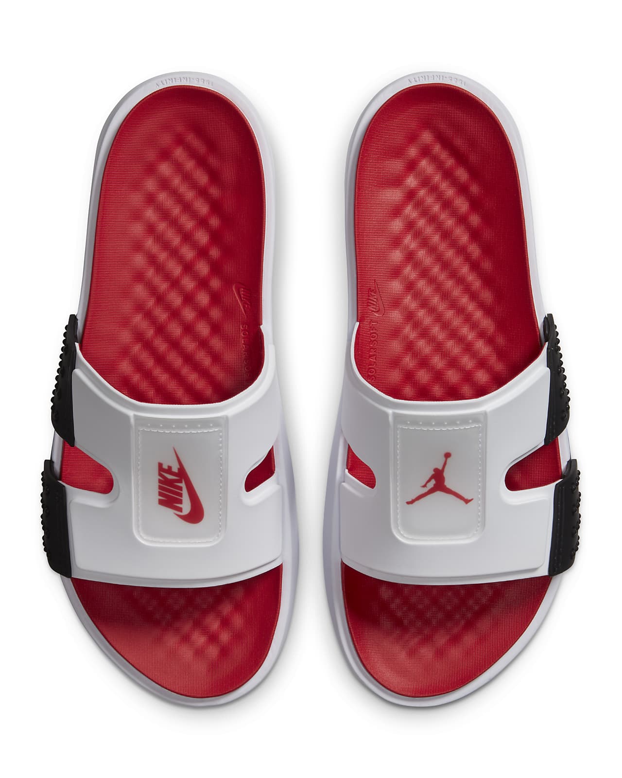 Hydro 8 Retro Slide White Black Fire Red