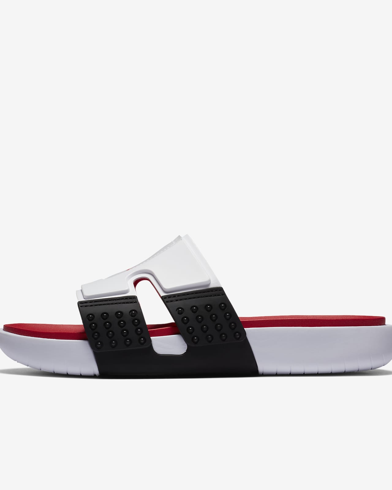 Hydro 8 Retro Slide White Black Fire Red