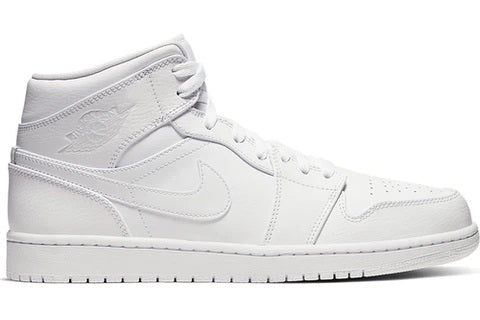 Jordan 1 Mid Triple White (2020)