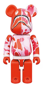 Load image into Gallery viewer, Bearbrick x BAPE ABC Camo Shark Chogokin 200% Pink
