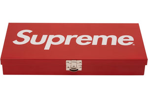 Supreme Large Metal Storage Box Red