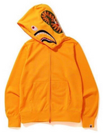 Load image into Gallery viewer, BAPE Neon Shark Full Zip Hoodie Orange
