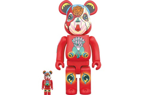 Bearbrick Keiichi Tanaami 100% & 400% Red