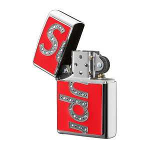 Supreme Swarovski Zippo Red