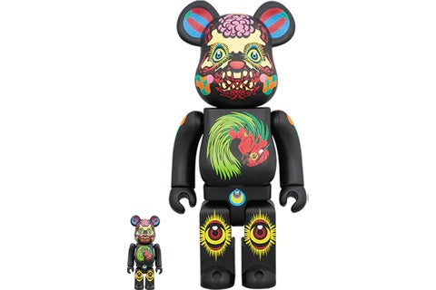 Bearbrick Keiichi Tanaami 100% & 400% Black